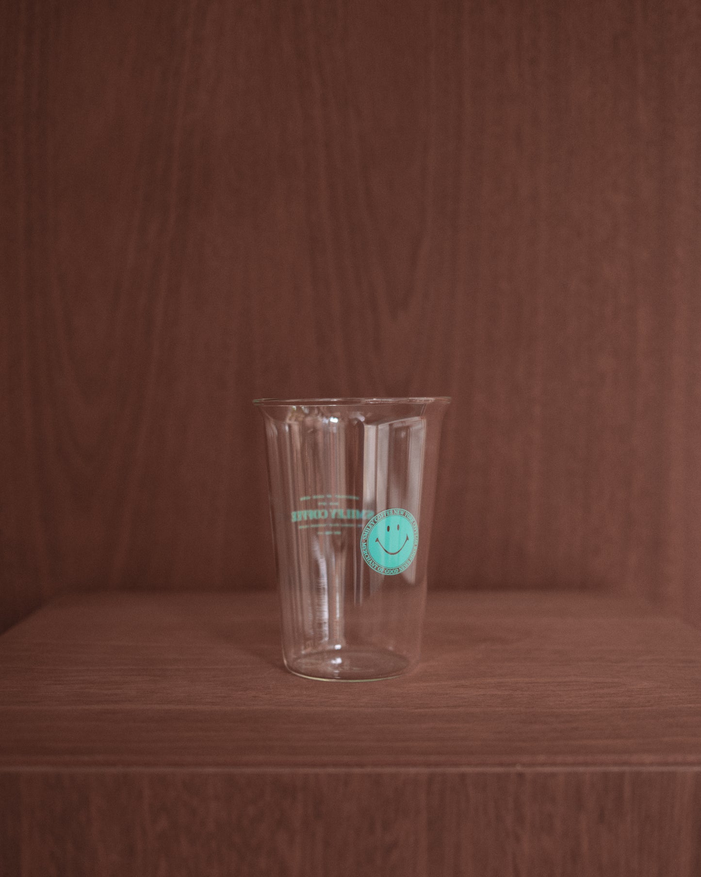 SMILEY COFFEE GLASS TUMBLER
